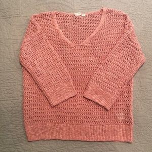 Women's Gap Crochet Cotton V-neck Sweater - Size XS